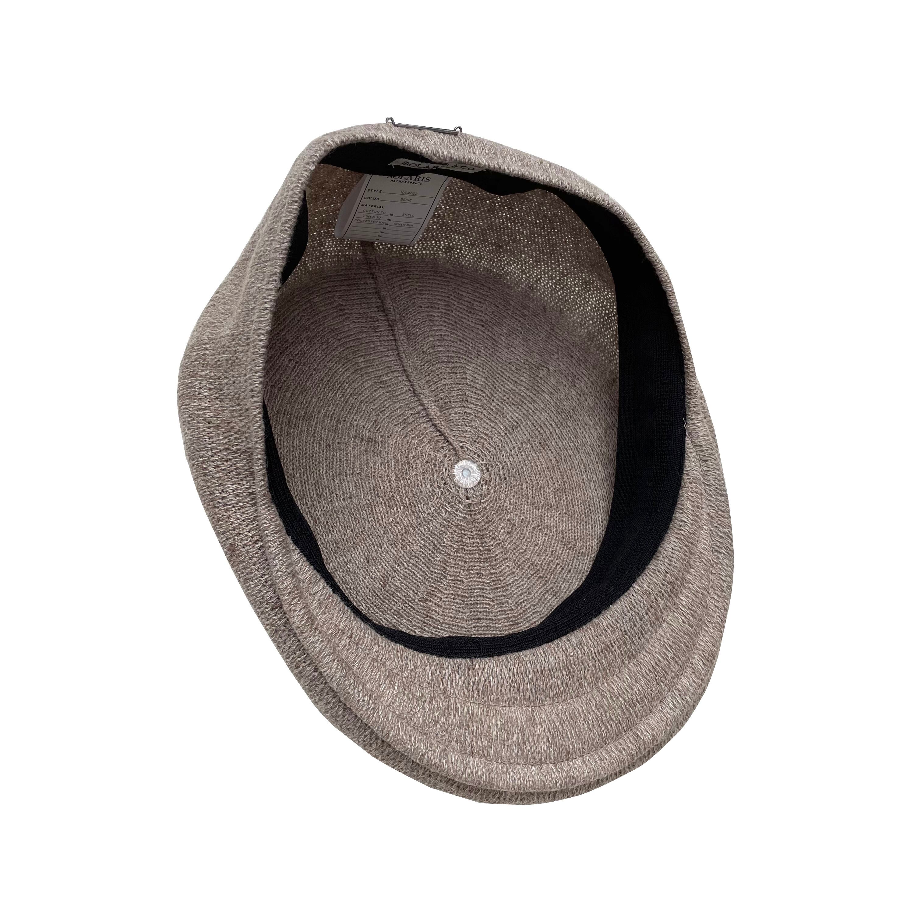 SOLARIS&CO.】LINEN HUNTING CAP - GENTLEMAN (BEIGE) | HEIGHTS