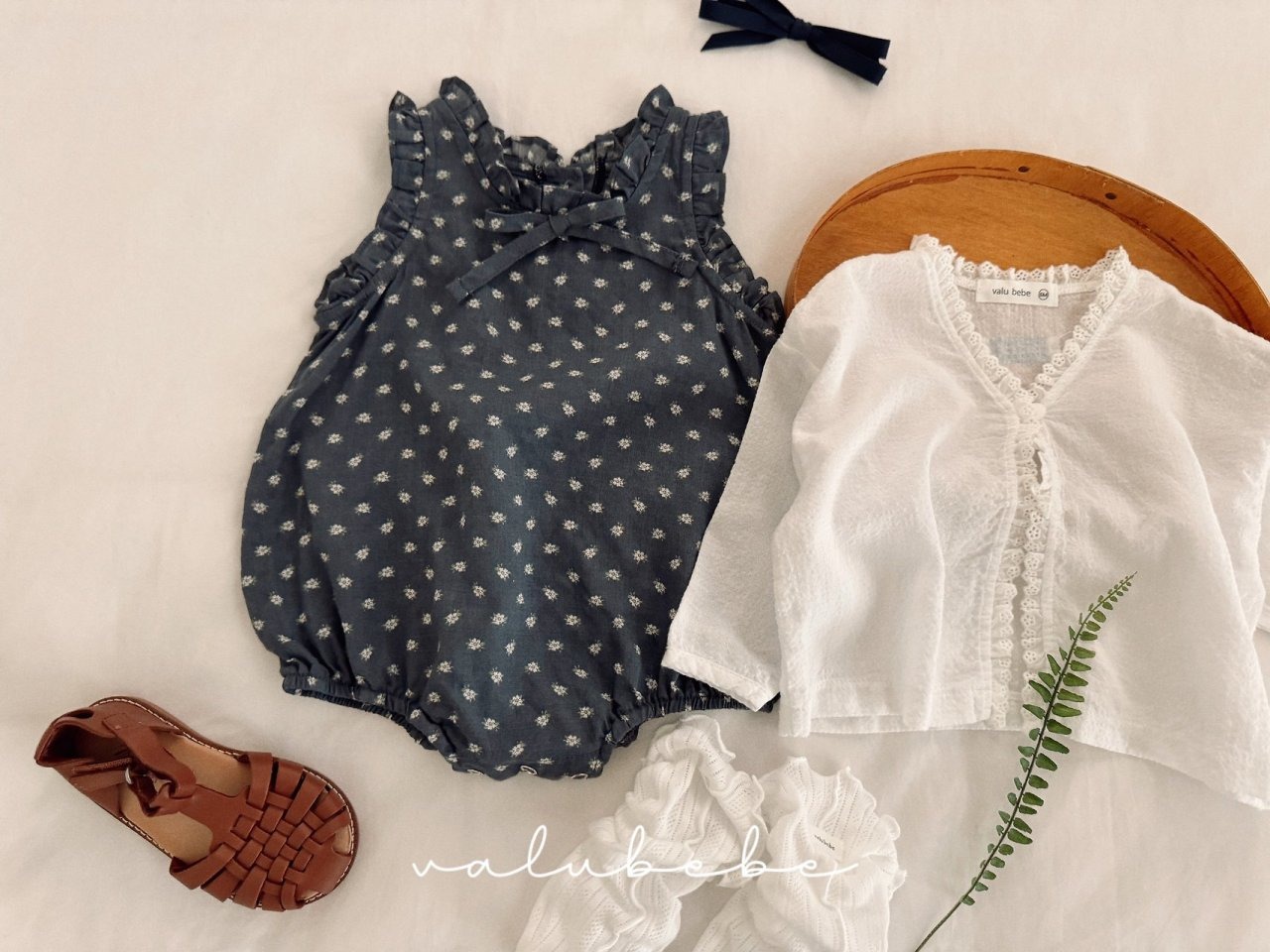 [valubebe] Tee Panifrill Bodysuit / [벨루베베] 티파니프릴슈트