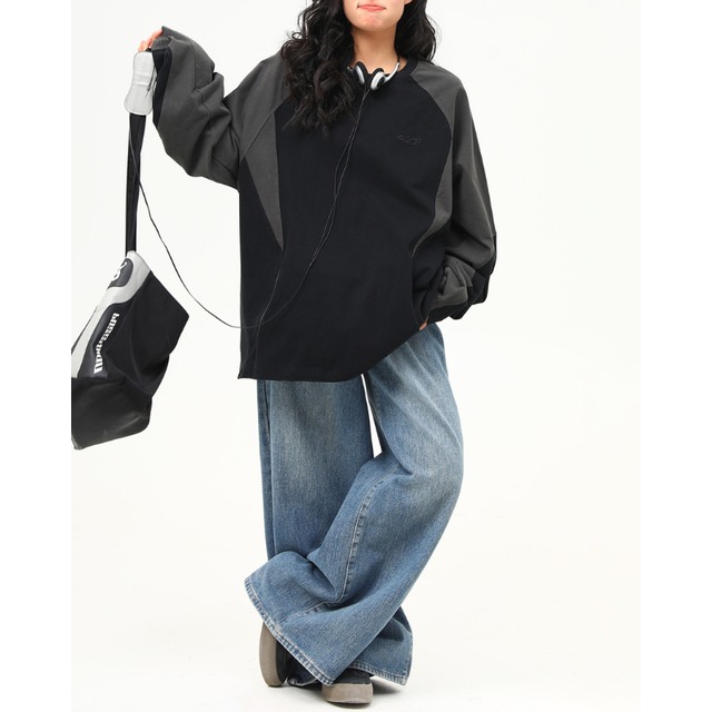 one-point raglan long tee　ワンポイントラグランロングティー　J1490