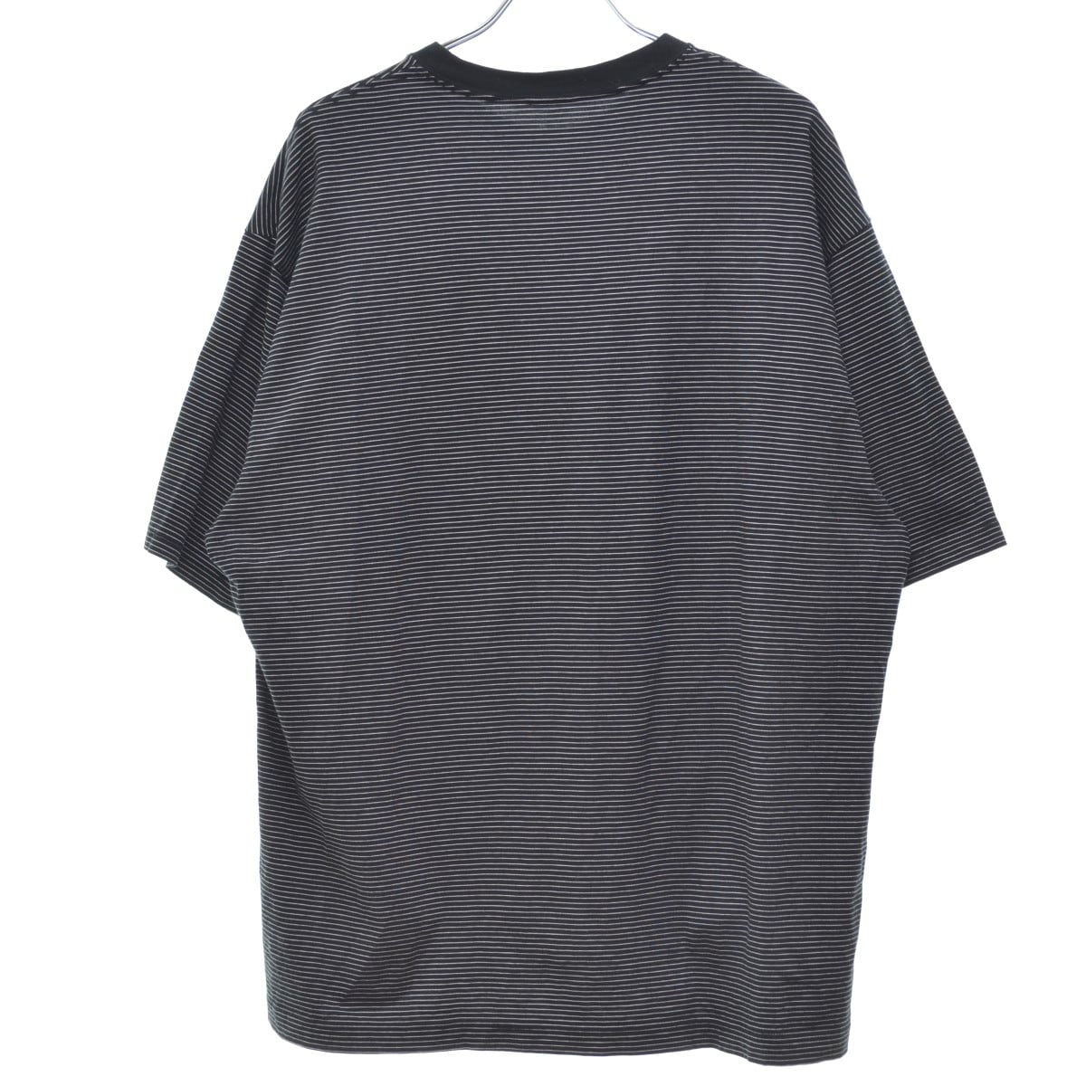 ennoy S/S Border T-Shirt GRAY × BLACK S