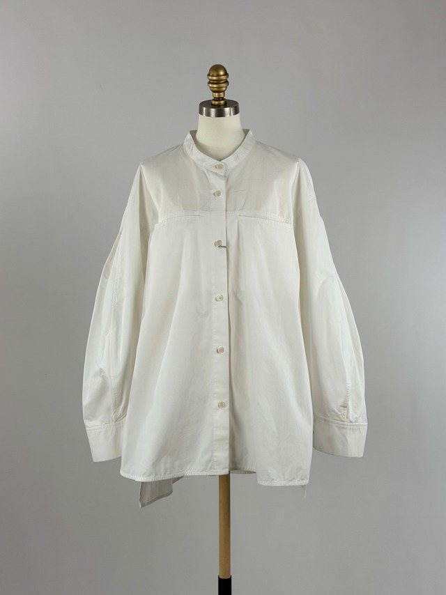 PIGMENT WASHED SHIRT｜オフホワイト｜YENN
