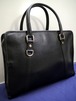 美品26万◆GUCCI グッチ A4対応ビジネス可 ユニセックス レザー 書類 バッグ ブリーフケース 黒◆ ビジネスシーンでも大活躍の万能モデル♪