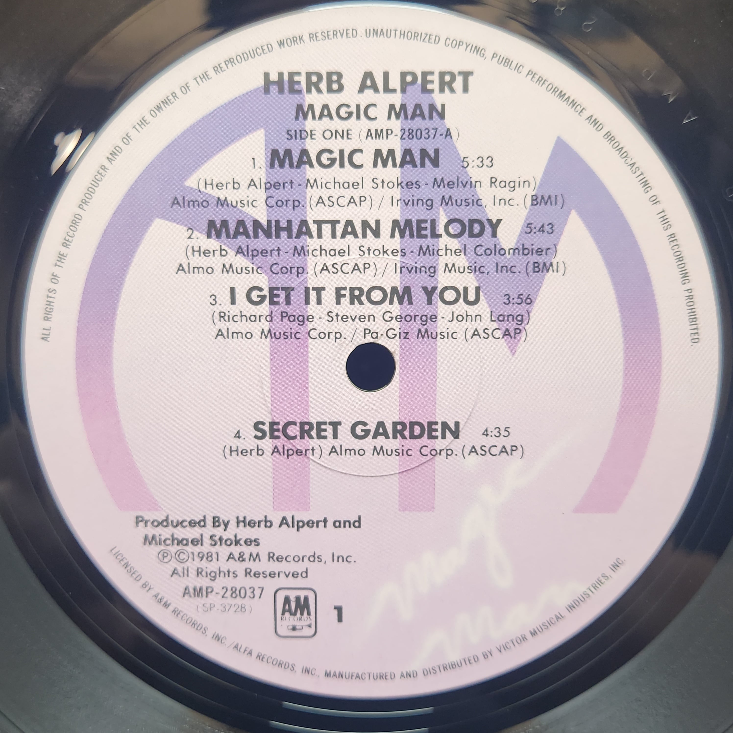 Herb Alpert / Magic Man [AMP-28037] - 画像3