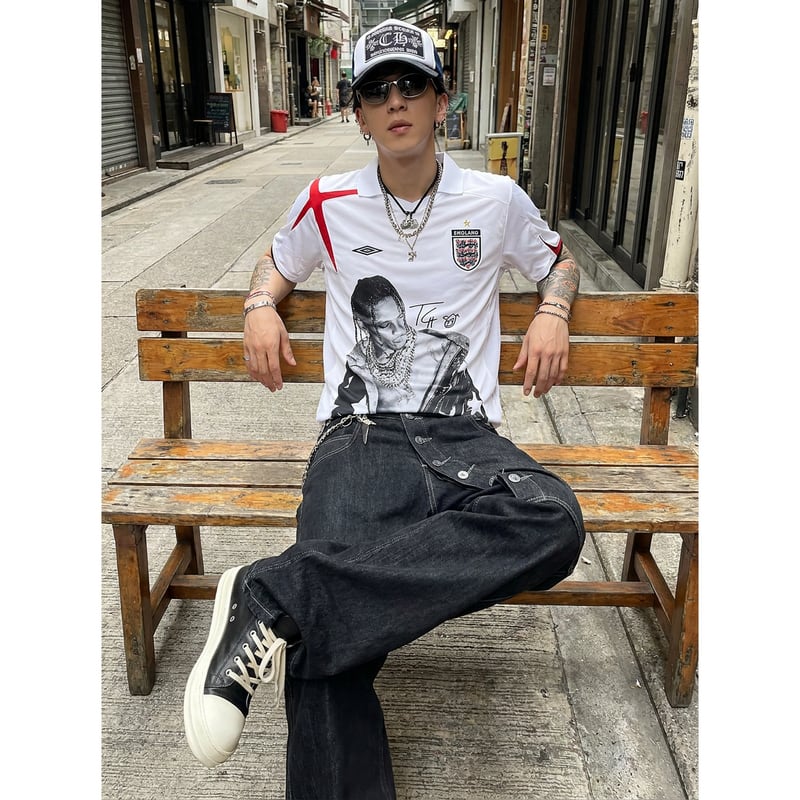 VINTAGE ストリートTravis Scott サッカーTシャツ T2150 | wshot