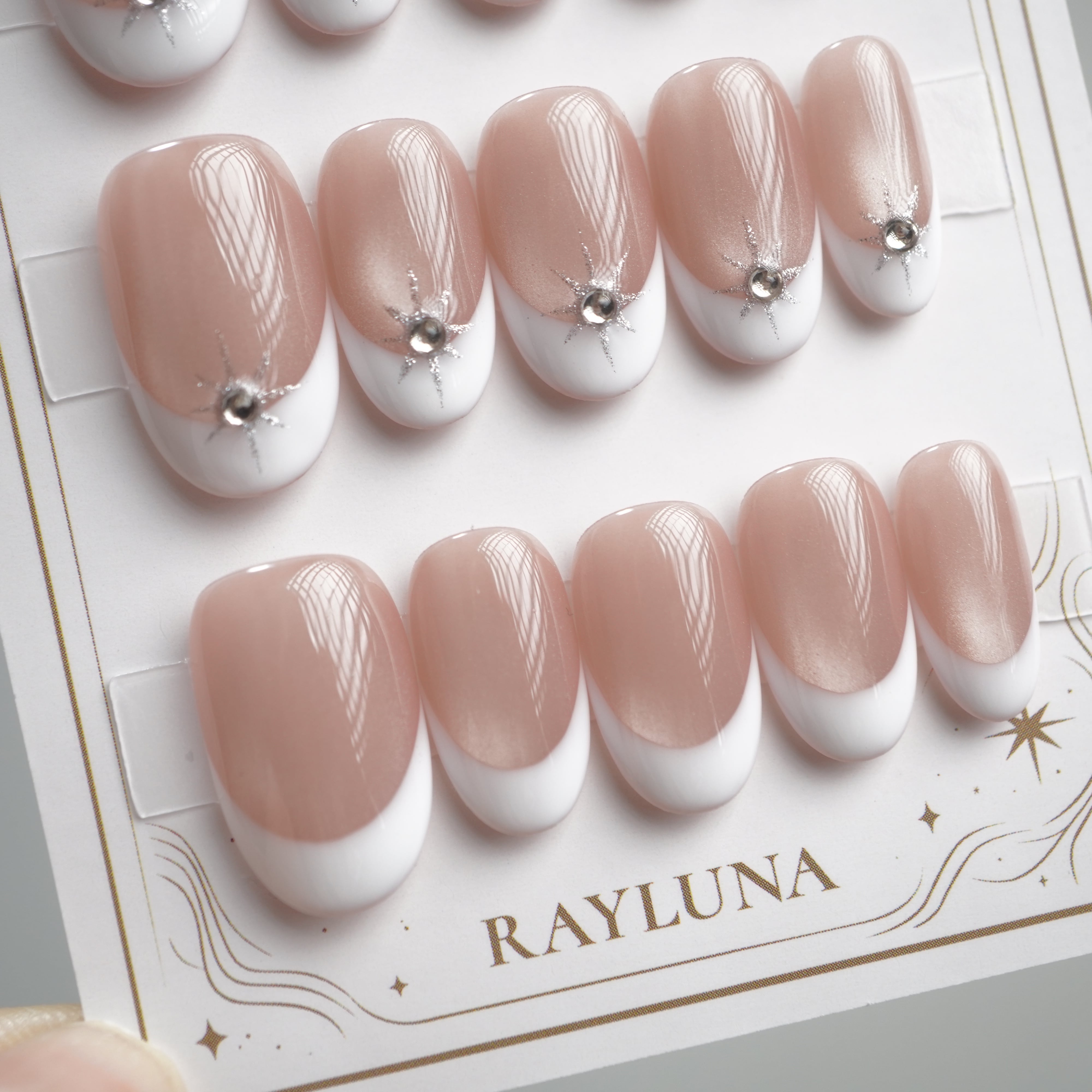 【#937】繰返し使える15枚セット【プレミアム】ネイルチップ/ミディアム オーバル/XY497