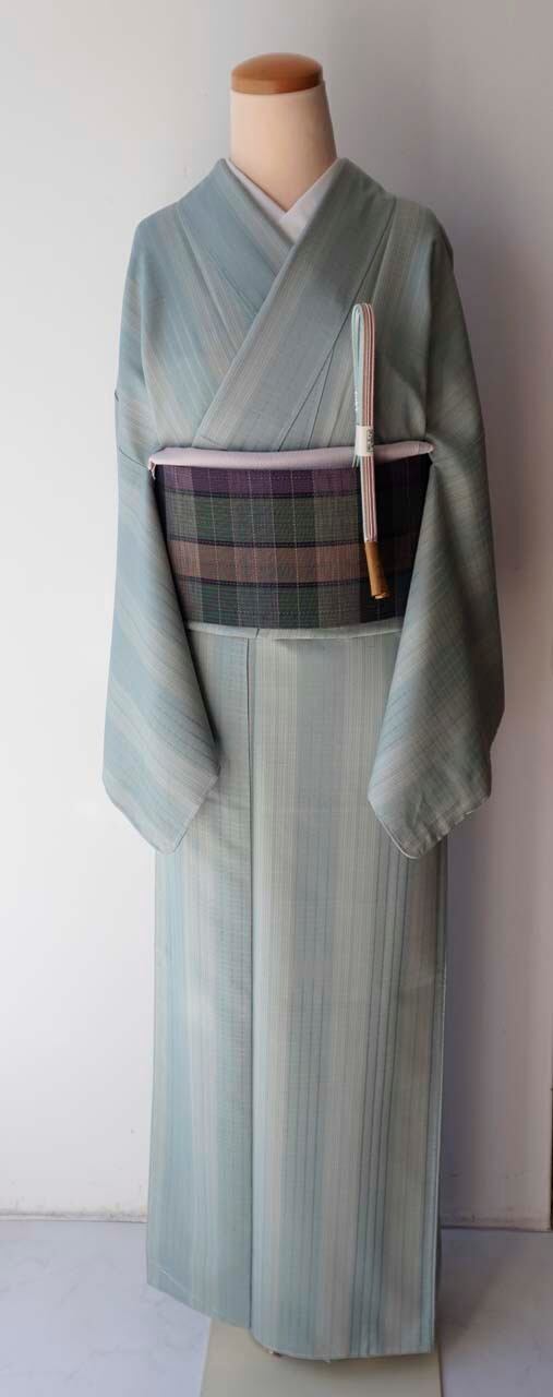 ますいわ屋製 上質な紬の訪問着 山森柄 袷 ますいわ屋製 上質な紬の訪問着 山森柄 袷