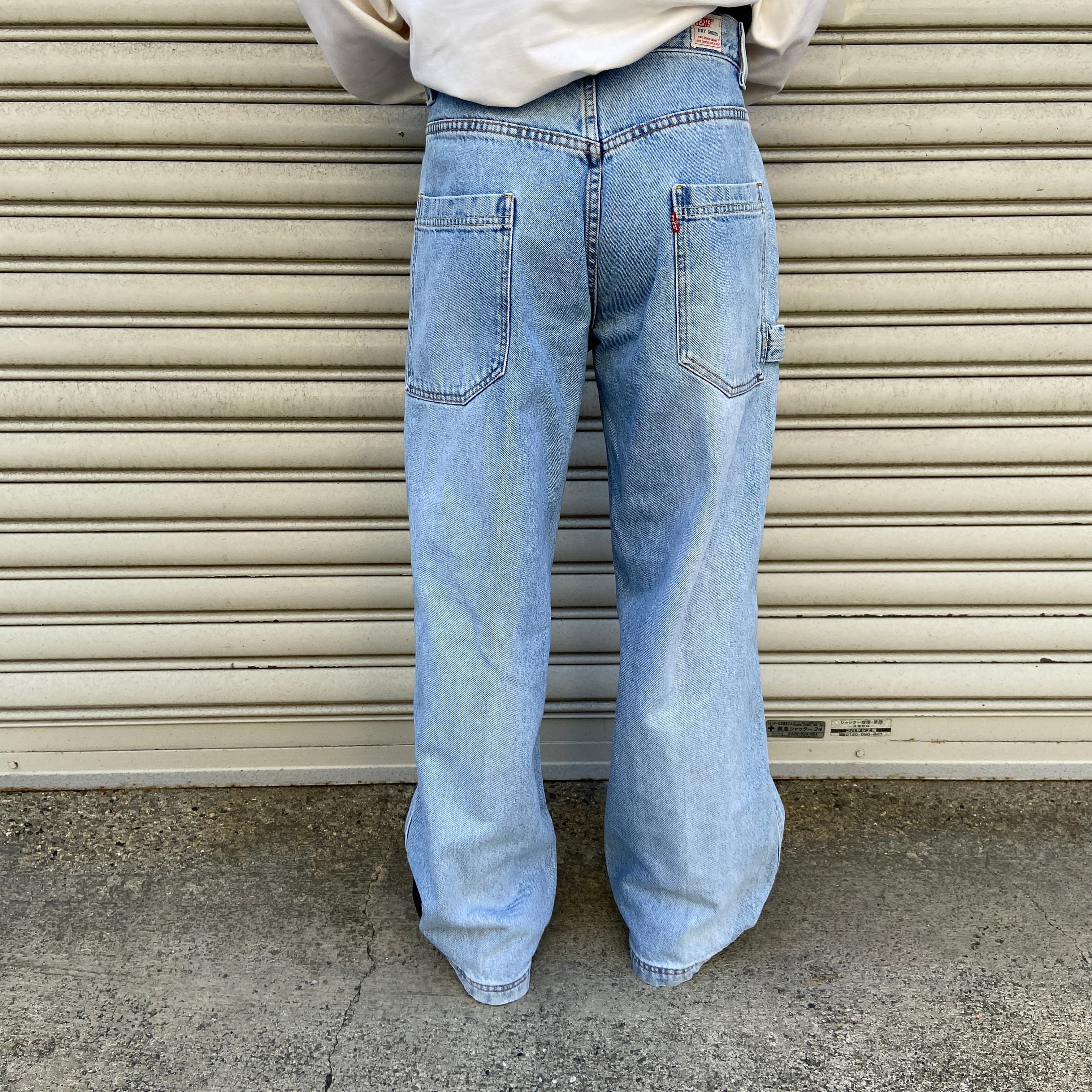 送料無料』90s Levi's DRY GOODS ワイドデニムペインターパンツ 送料無料』90s Levi's DRY GOODS ワイドデニムペインターパンツ