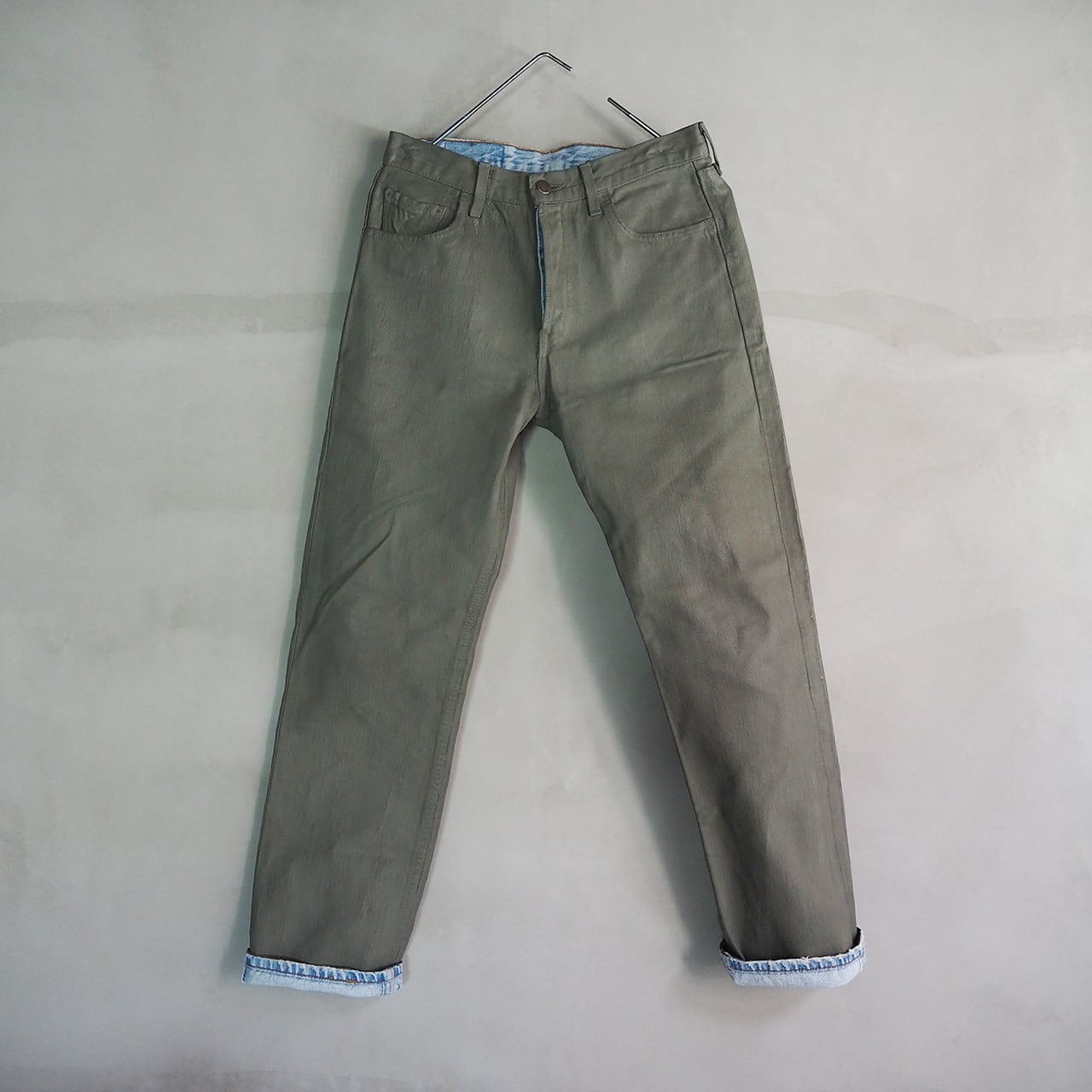 Martin Margiela アーティザナルペイントジーンズ カーキグレー Martin Margiela アーティザナルペイントジーンズ カーキグレー