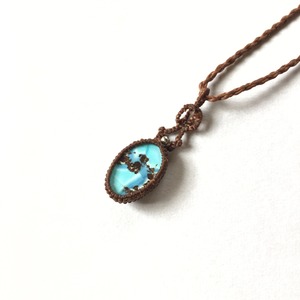 ターコイズ macrame necklace