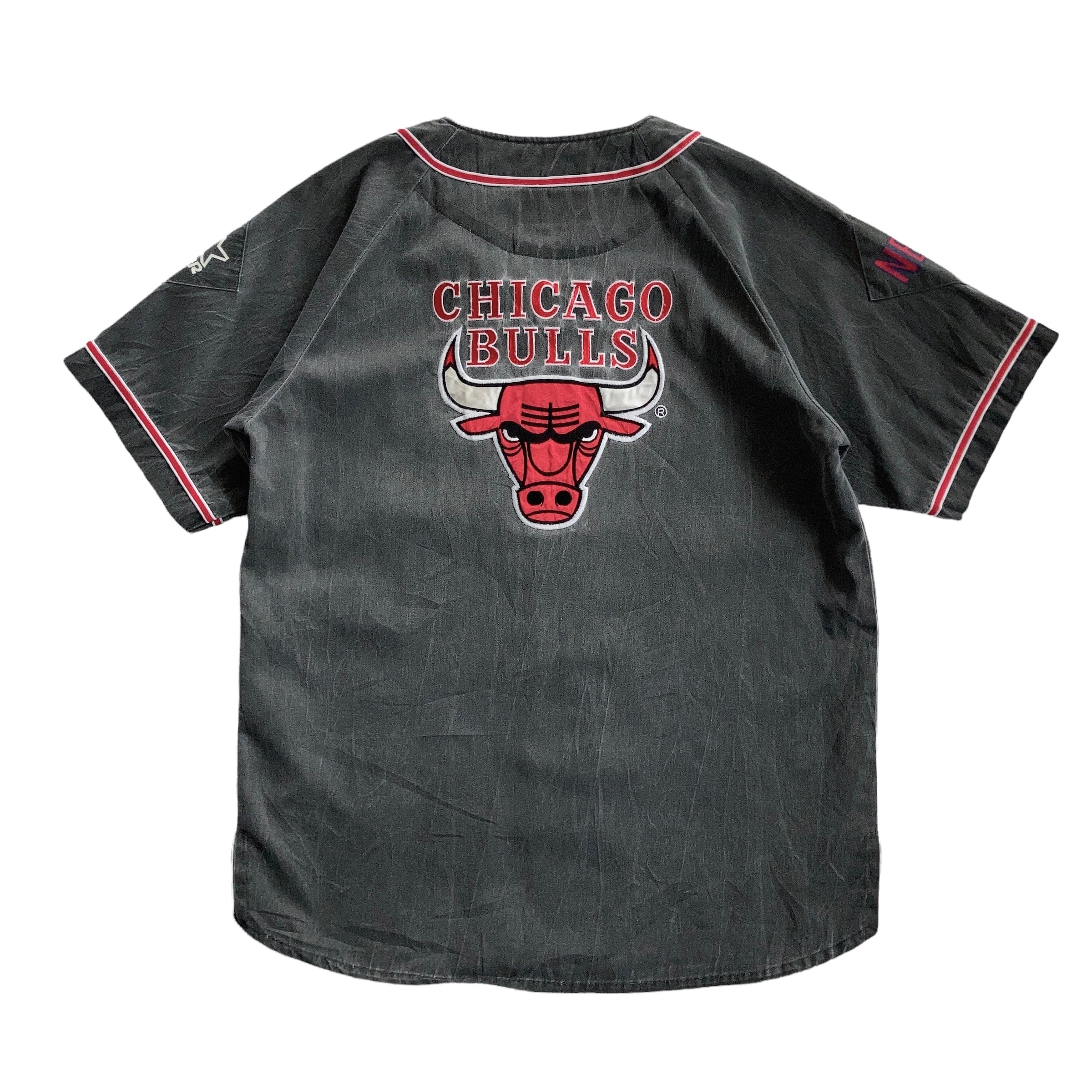 CHICAGO BULLS ベースボールシャツ NBA STARTER SIZE M【0601A18 CHICAGO BULLS ベースボールシャツ NBA STARTER SIZE M【0601A18