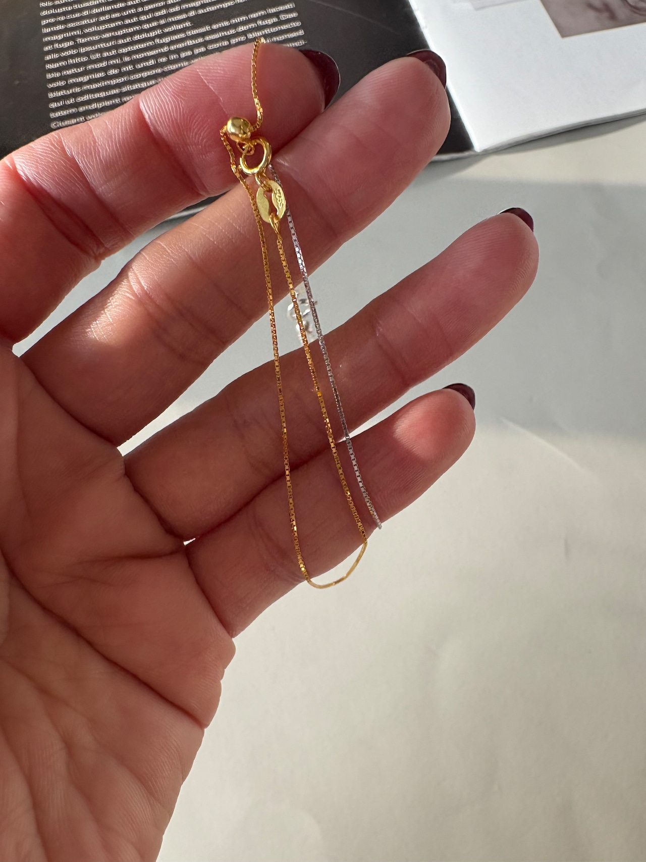 スライドチェーンブレスレット