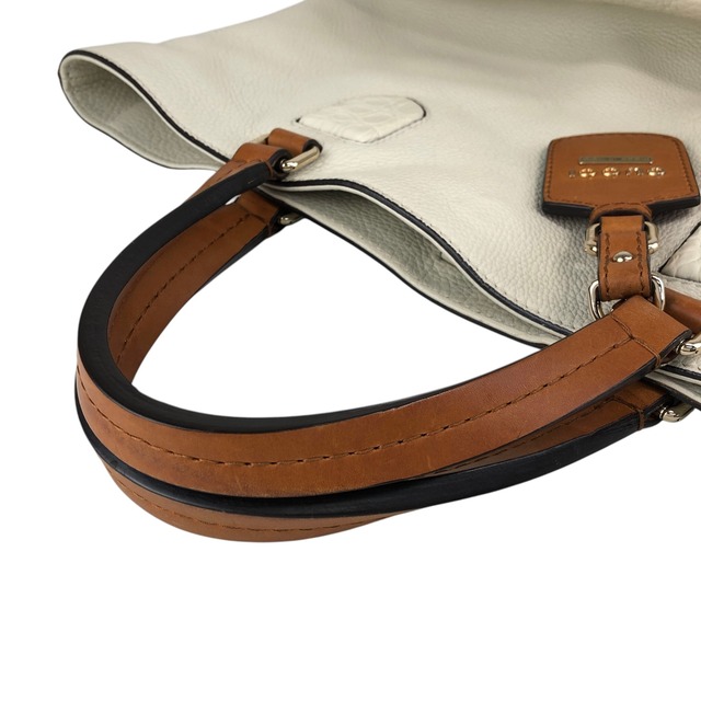 GUCCI グッチ トートバッグ アイボリー ブラウン レザー コンビレザー vintage ヴィンテージ オールド rc7r6c