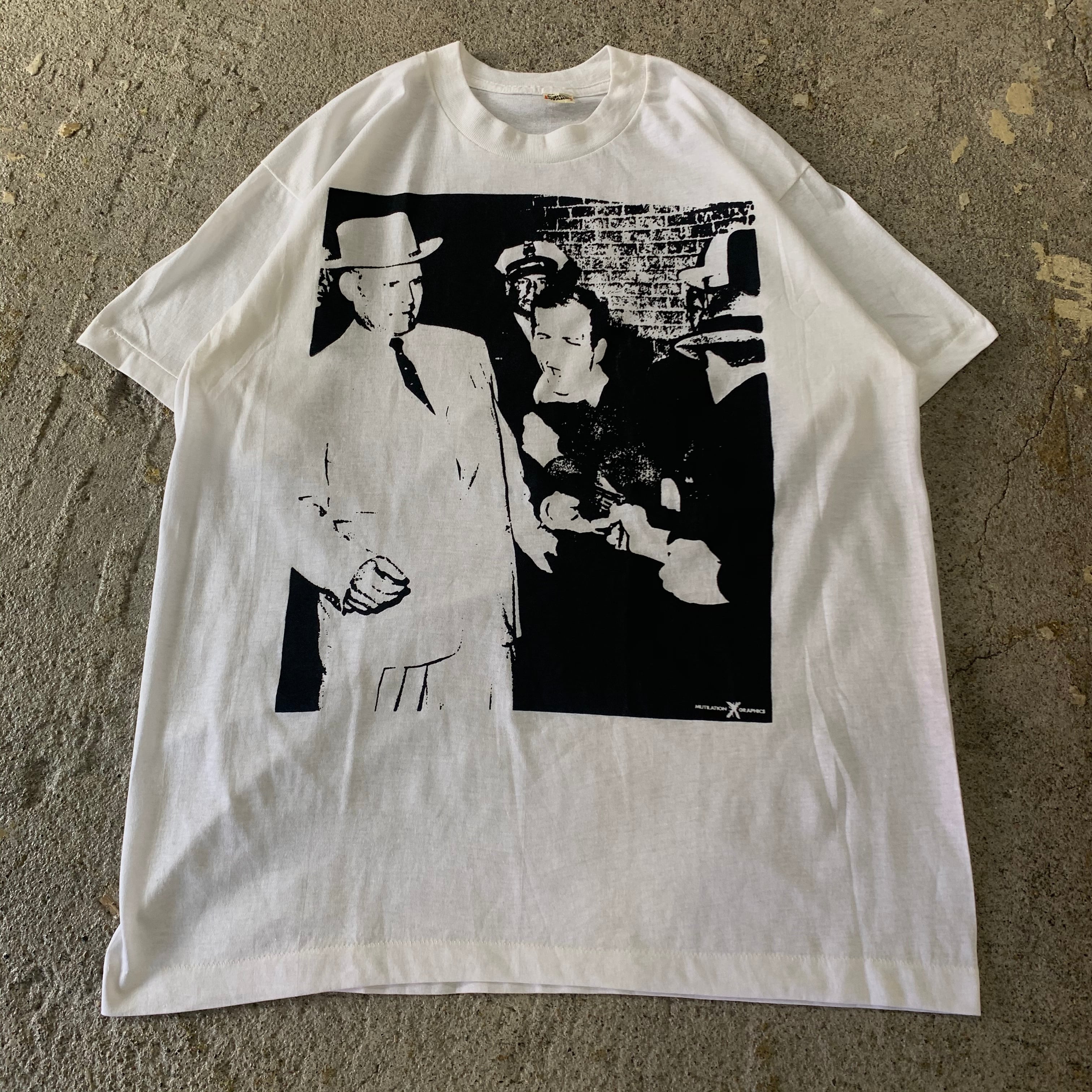 Dead Stock 80s Mutilation Grapics Lee Harvey Oswald T Shirt What Z Up