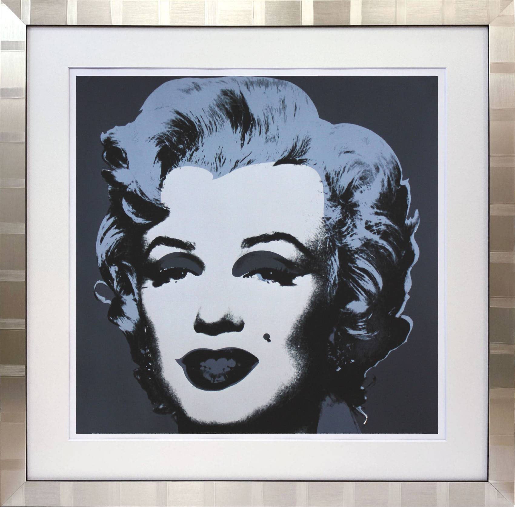 アンディ・ウォーホル「マリリン・モンロー(ブラック)1967」展示用フック付大型サイズジークレ ポップアート 絵画 Andy Warhol