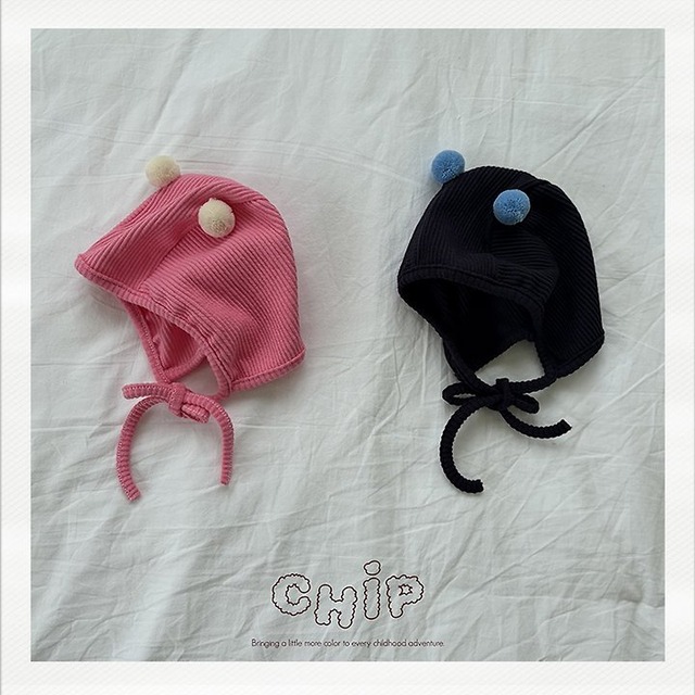 韓国子供服 / CHIP / 26Autumn / ポンポンボンネット/ 秋服 *FREE*