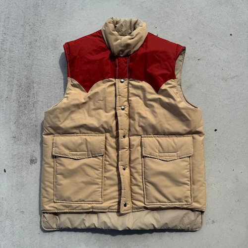 1970's "Twin Peaks SF" Western Puffer Vest XL