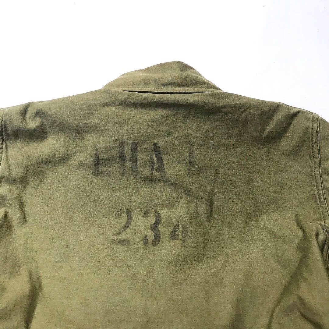 70's U.S.NAVY A-2 DECK JACKET】ステンシル デッキジャケット サイズM