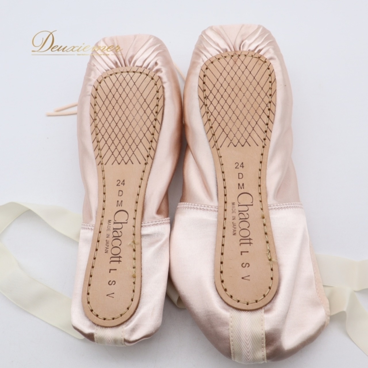 バレエ トゥシューズ ポワント チャコット Chacott 24cm ピンク系 レッスン 日本製 練習 バレエシューズ 大人 ダンス ダンスシューズ バレエ用品 レディース 発表会 ステージ用 シューズ