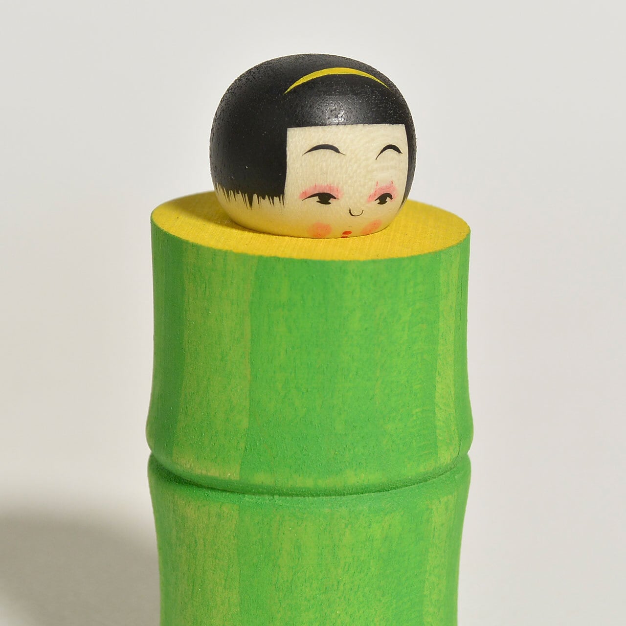 かぐや姫ちゃんこけし 約2寸 約6cm 鈴木明 工人（作並系）#2580