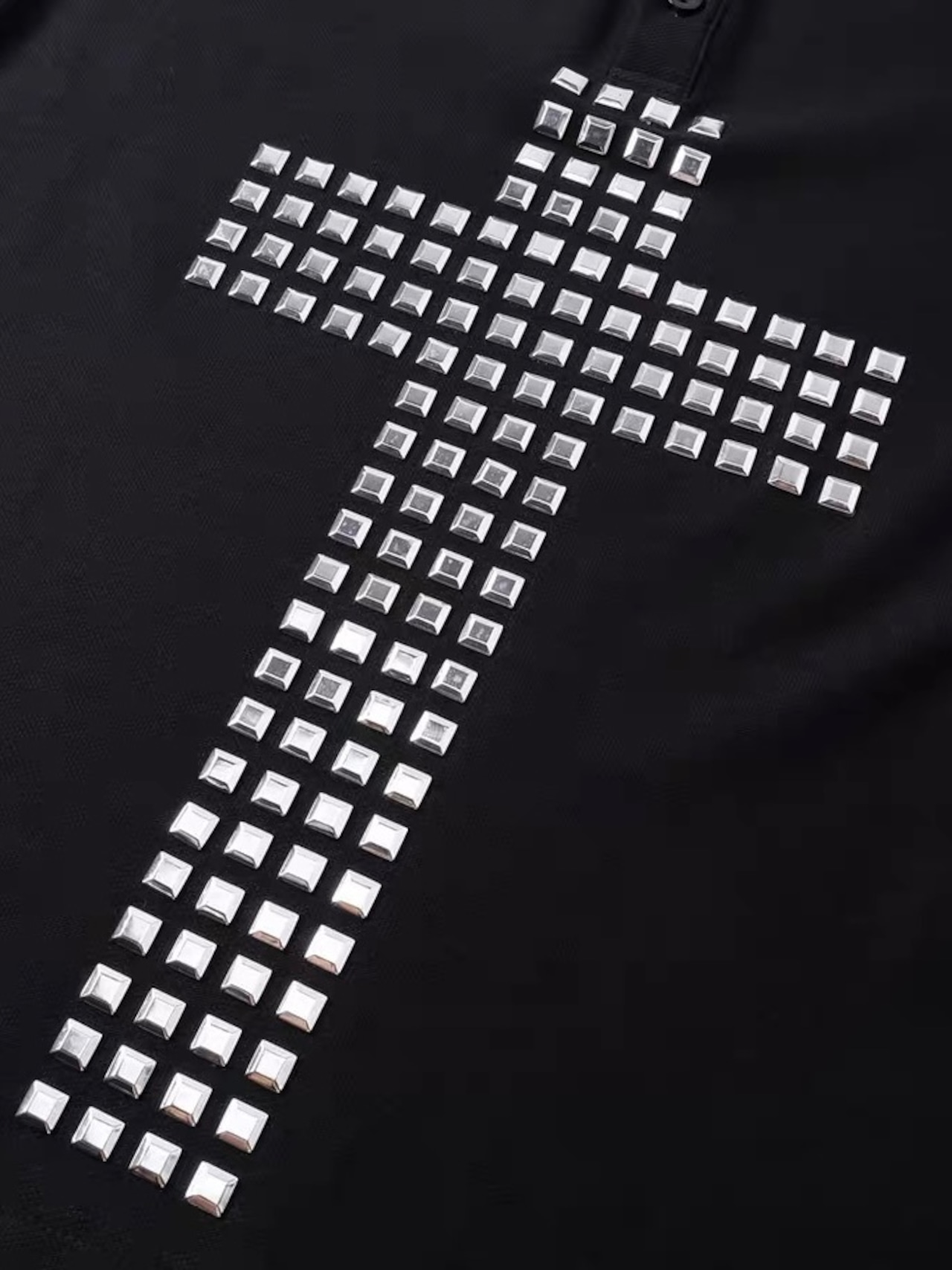 受注販売【REBEL WAVE】26SS Ymirau Studs Cross Polo Shirt