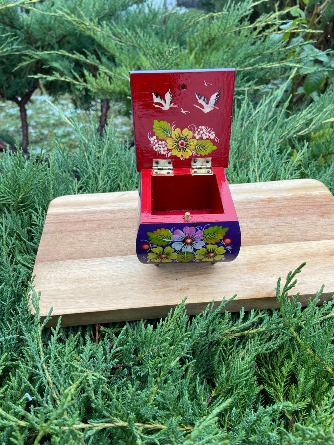 ペトリキフカ・ジュエリーボックス 9сm（ホメンコ） - 7