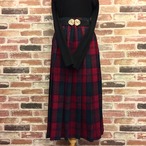 PENDLETON Check Red × Green Wool Skirt