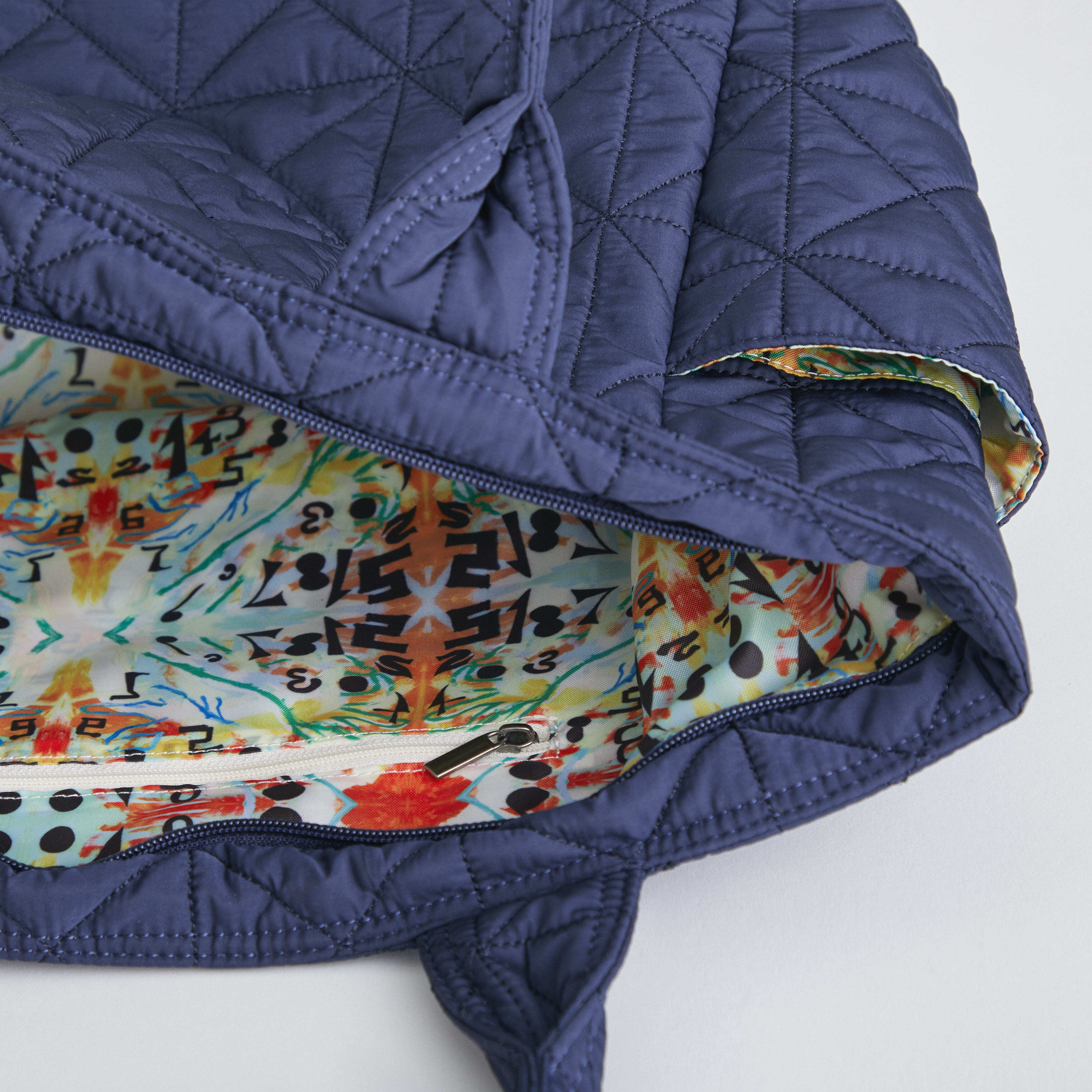 J_O ORIGINALキルティングトートバッグ【Craftsmanship×ネイビー  