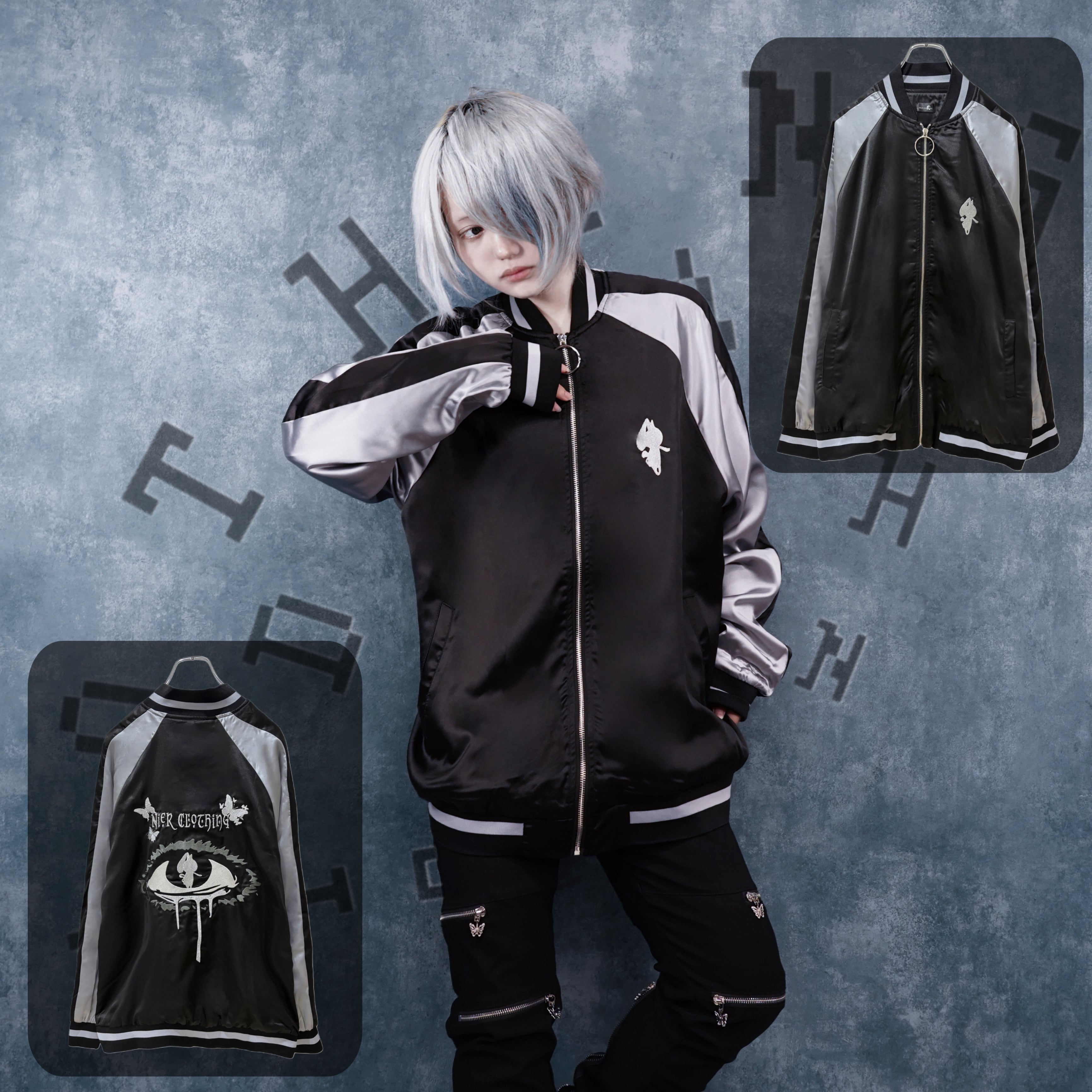 全刺繍DRIPPING EYEスカジャン | NIER CLOTHING