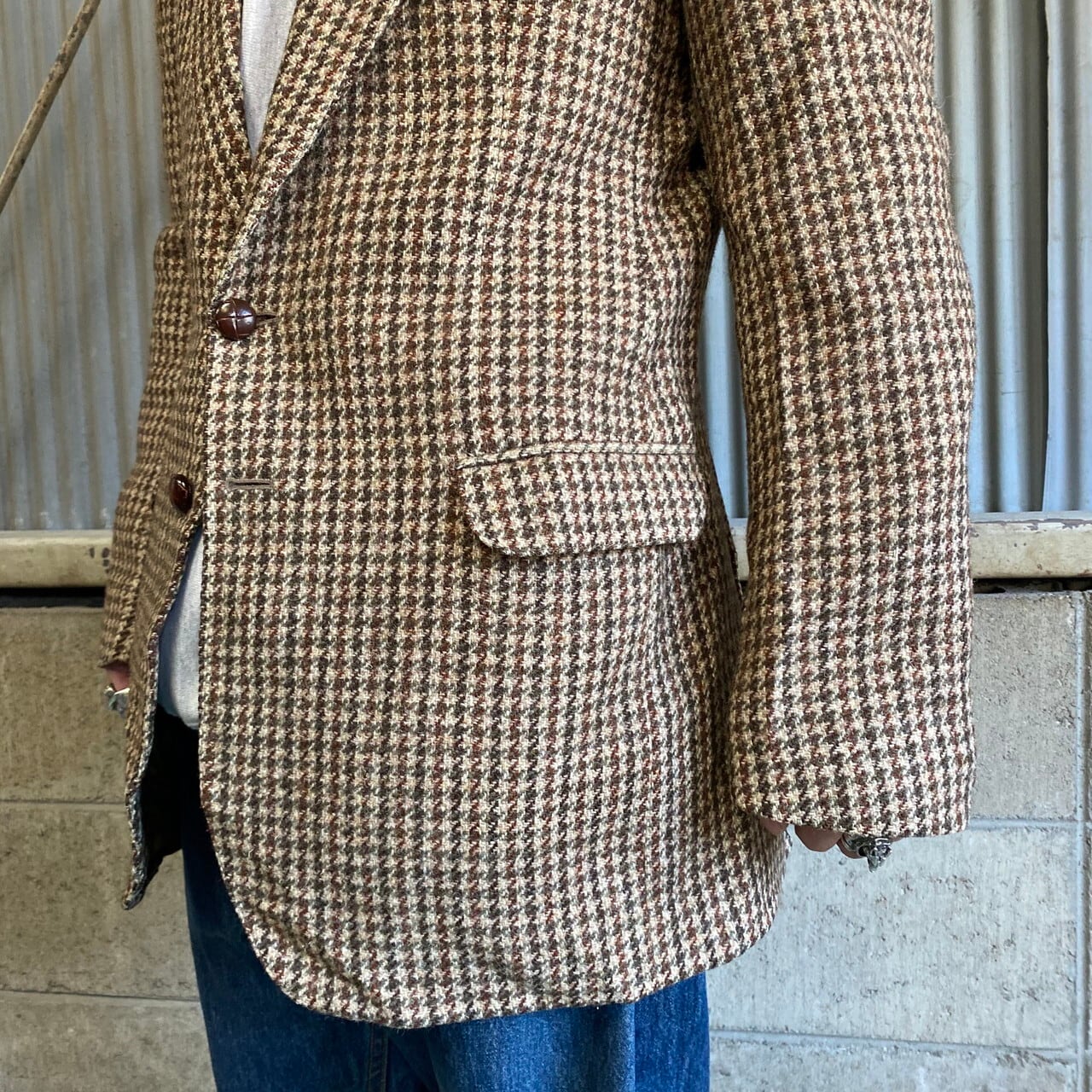 【ビンテージ】St Michael x Harris Tweed 英国製