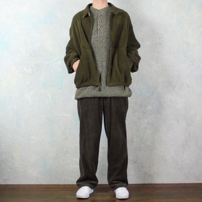 POLO BY Ralph Lauren カーキ ジャンパー 1980's Polo by Ralph Lauren カーキ フリース スイングトップブルゾン