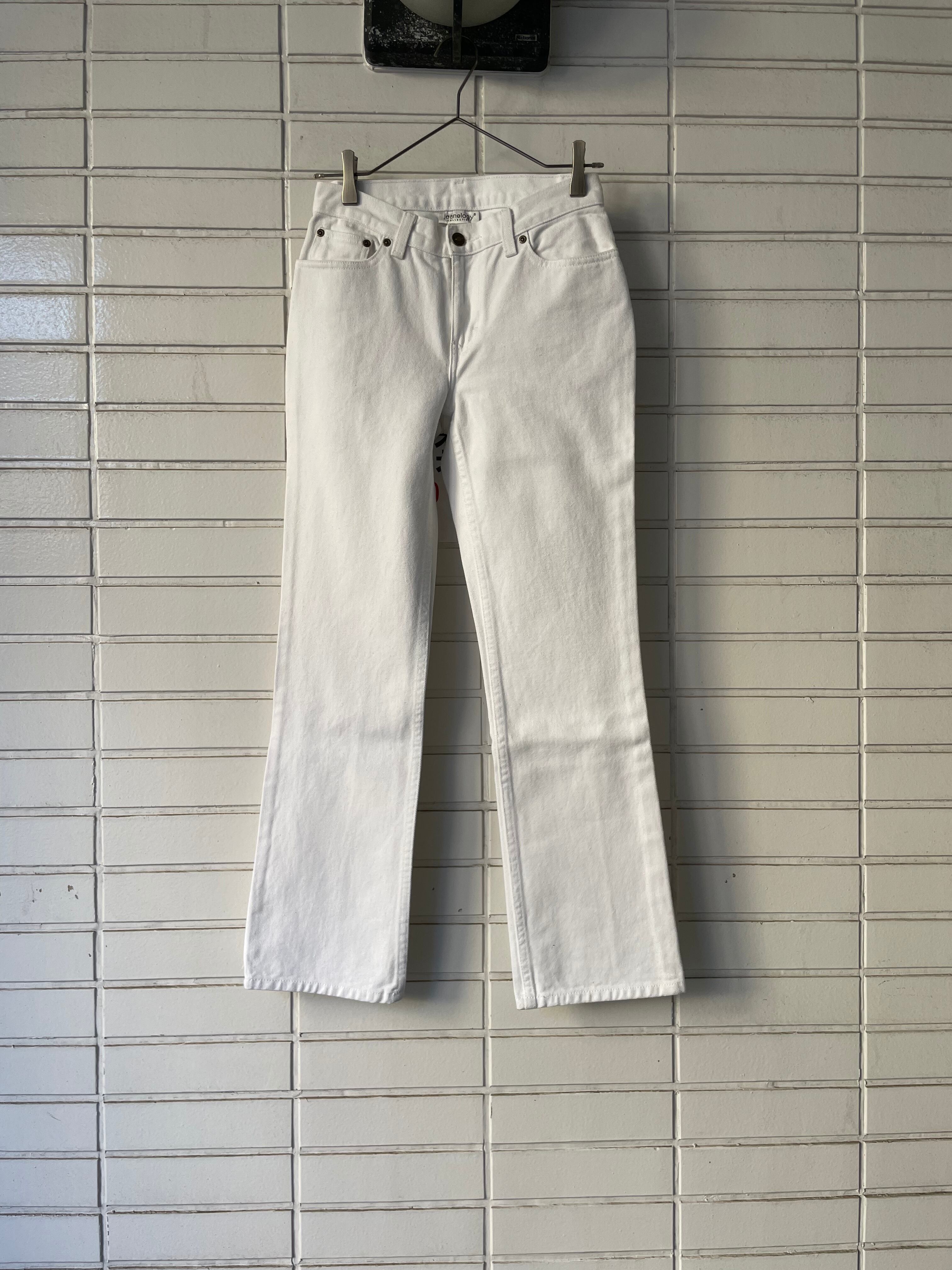 (PT186)straight denim (White)