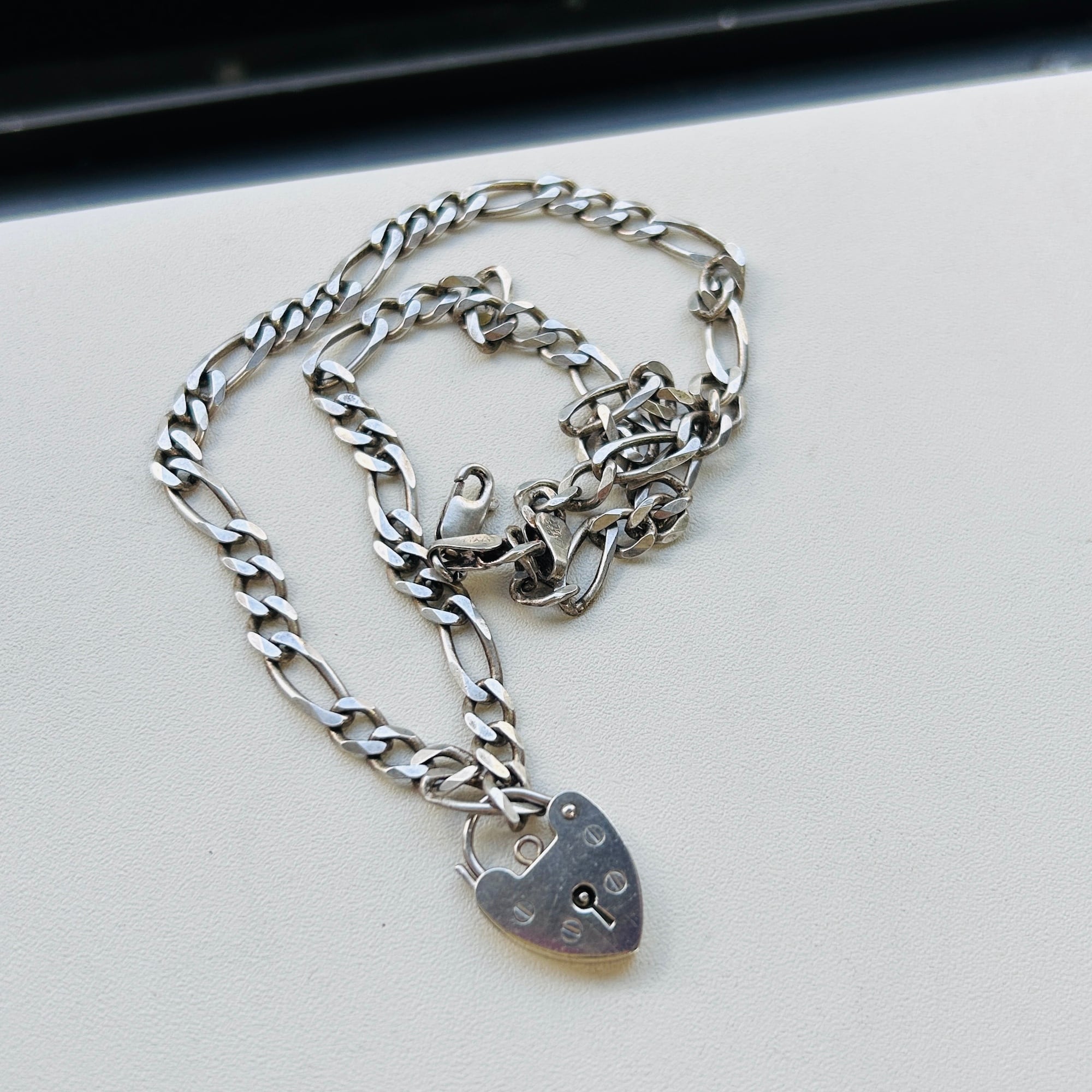 Italy シルバー925 フィガロチェーンネックレス（45.5cm） | Milo