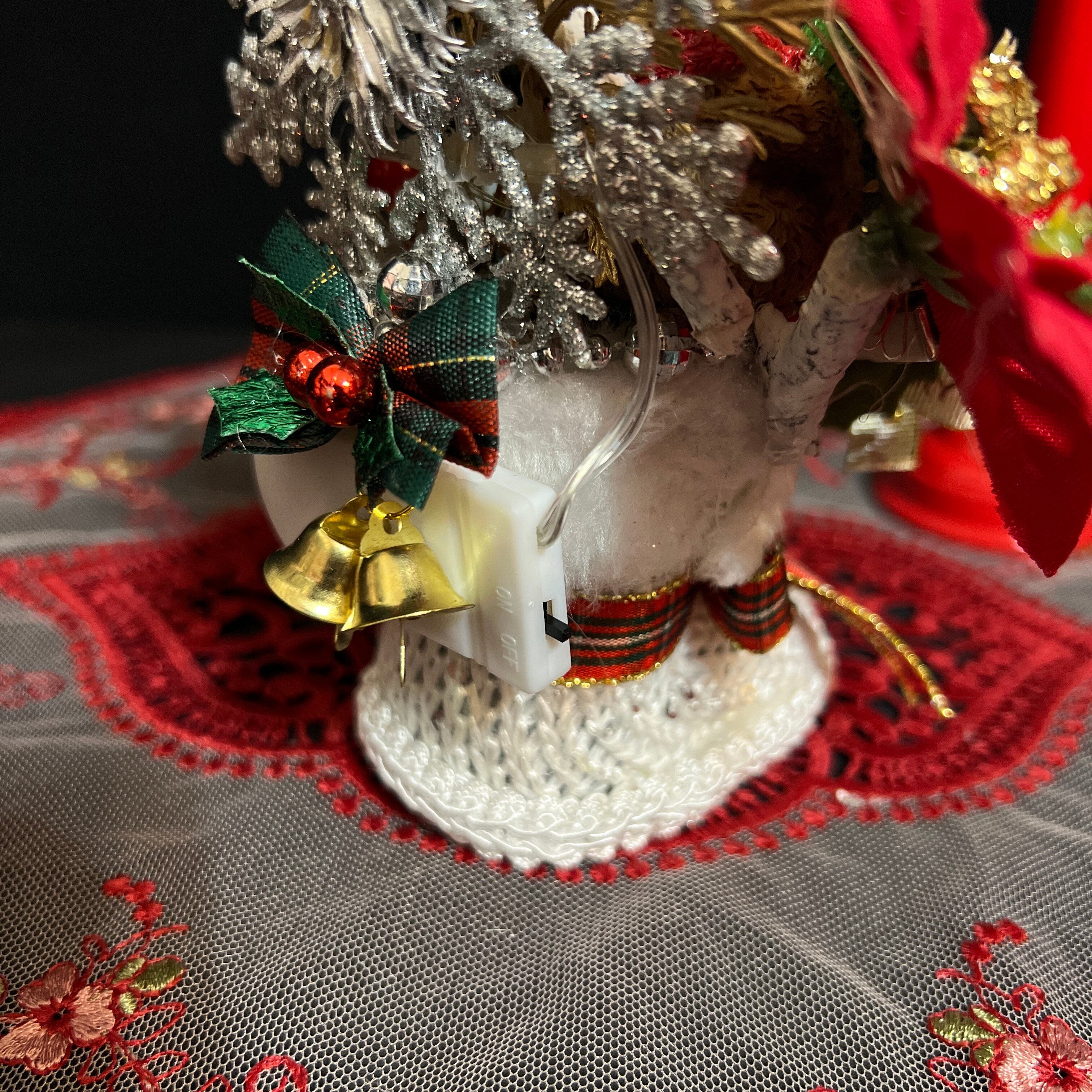 クリスマスオーナメント LEDライト クリスマスツリー テディベア