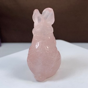 ローズクォーツうさぎさん家族セット･お家