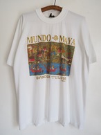 1990’s Mexico “MUNDO MAYA” Cancun Tulum Souvenir T-Shirt