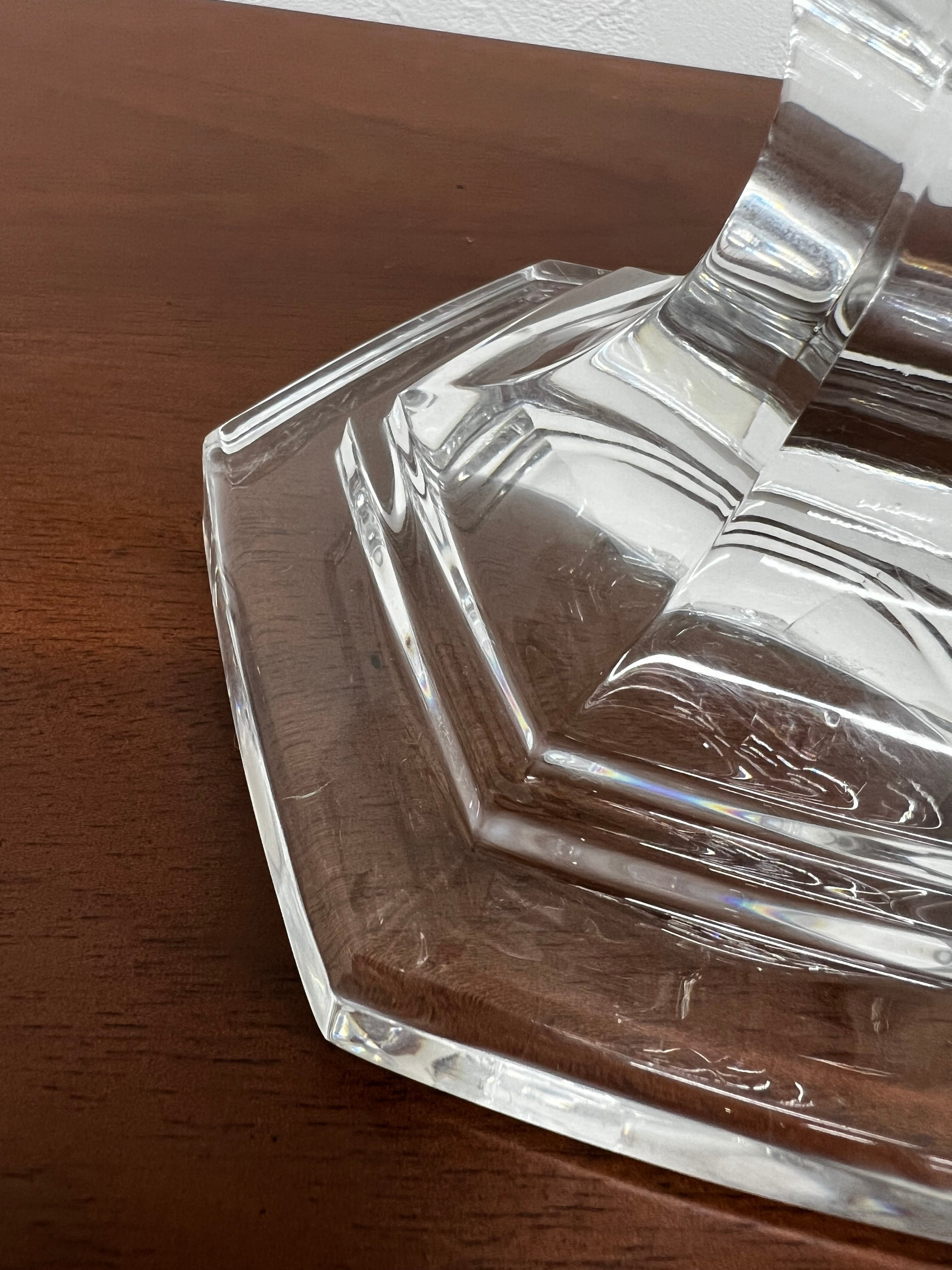 ドイツ製 Genuine Lead Crystal 大型クリスタル花瓶 ソリッド