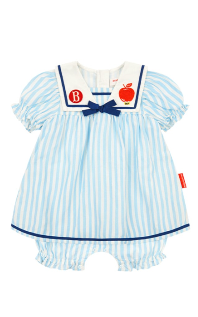 [BEBE DE PINO] Apple baby stripe sailor collar marine overall 正規品 韓国ブランド 韓国ファッション 韓国代行 韓国通販 ベベドピノ bebedepino 日本 店舗 韓国 子供服