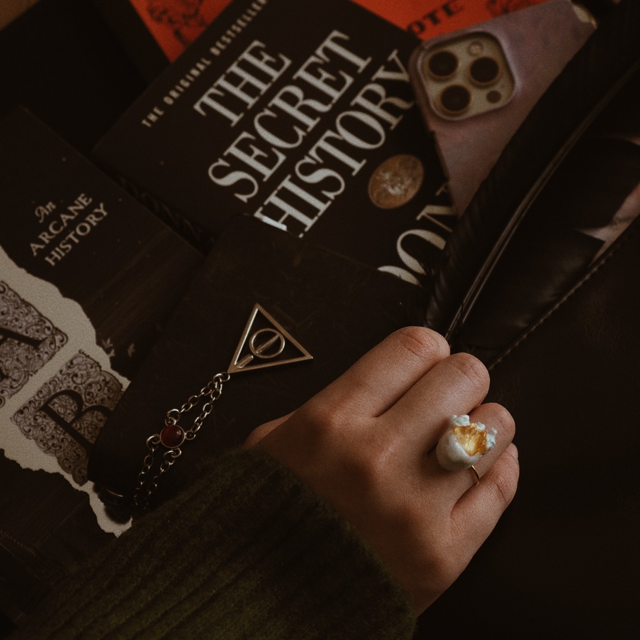 Mermaid's tear and heart  ring