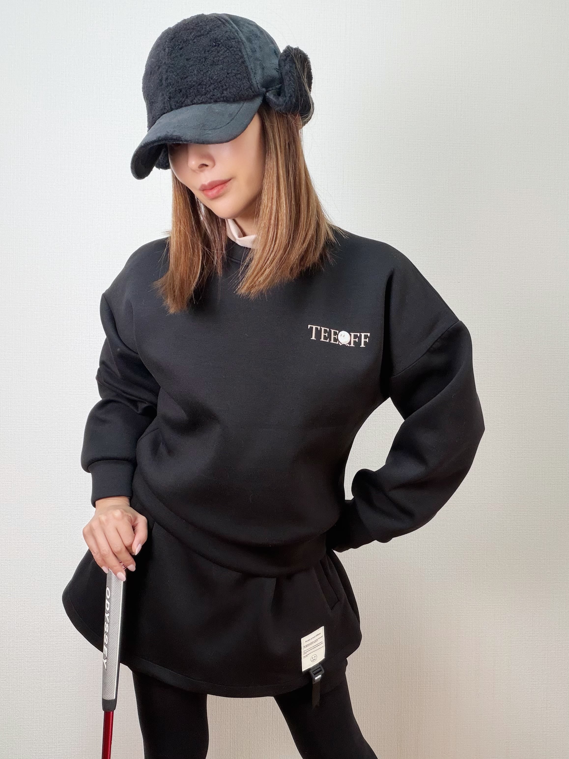 即納＊【セットアップ可能】 Teeoff Graphic Golf Sweatshirt （Ivory