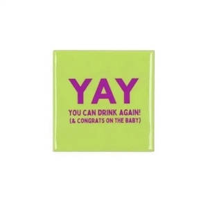 Wall Art Message Tiles "YAY -YOU CAN DRINK AGAIN!-" ウォールアートタイル 壁掛けタイル
