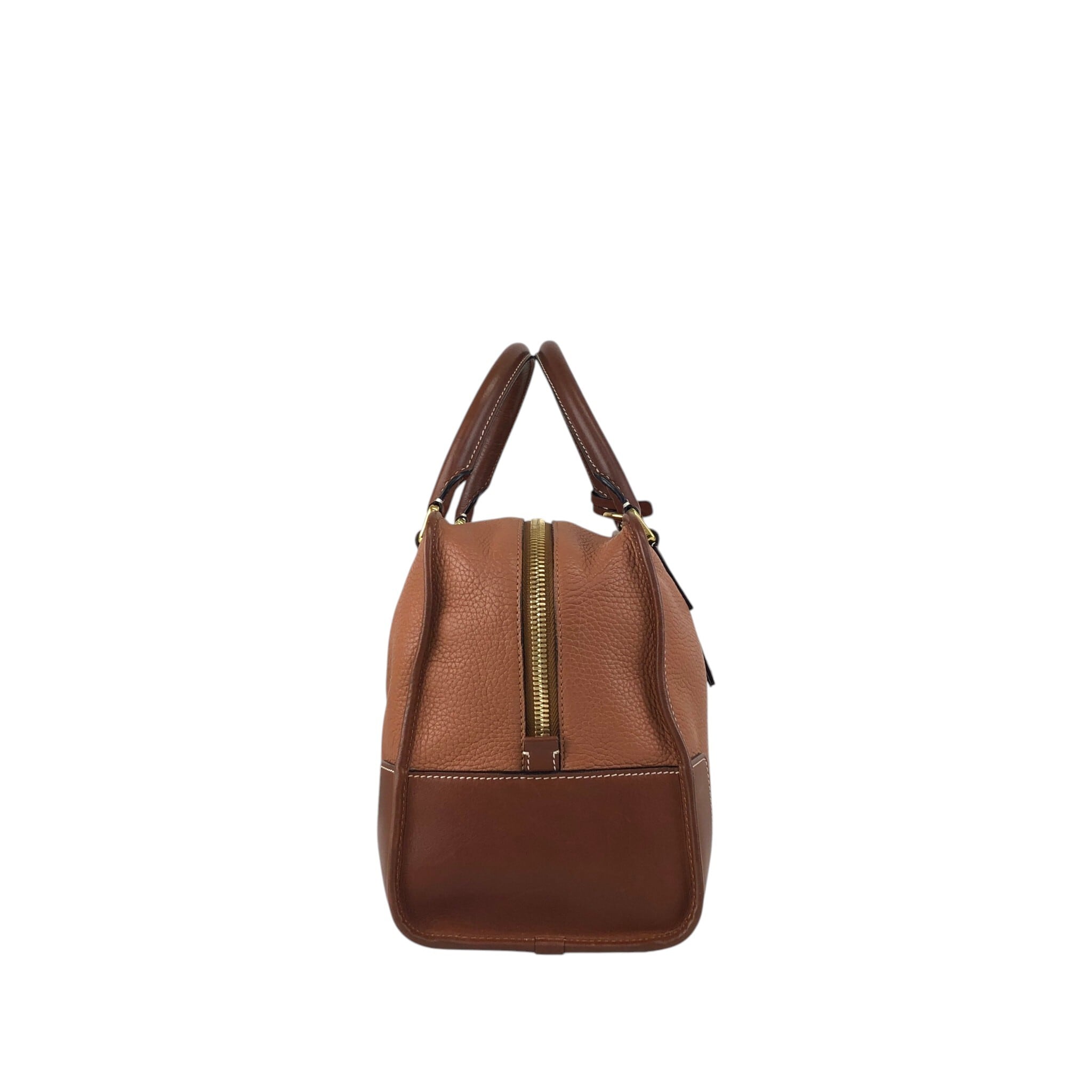 LOEWE ロエベ アマソナ36 ハンドバッグ ピンクブラウン アナグラム