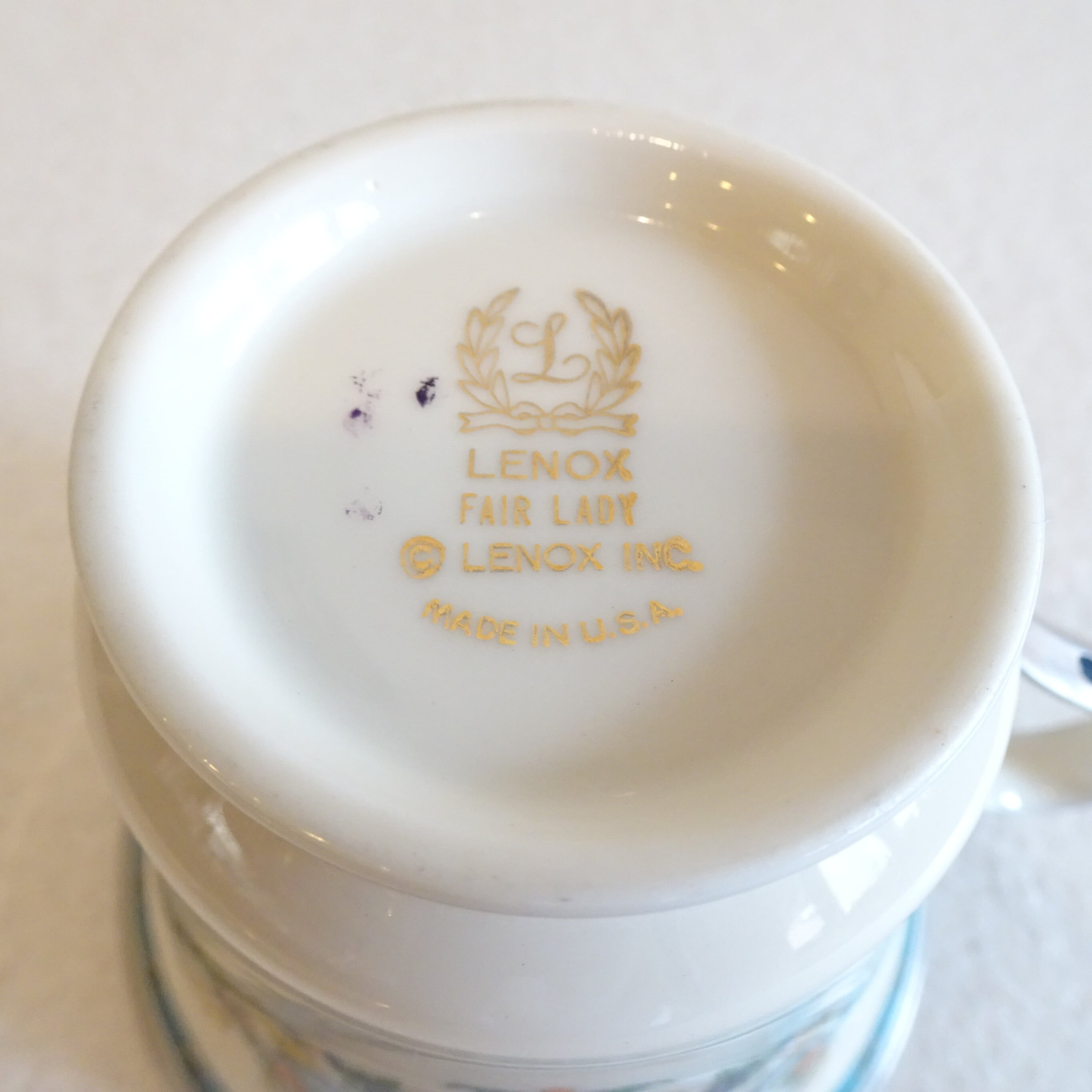アメリカ・LENOX社 FAIR LADY カップ＆ソーサー | 純喫茶家具の村田商會