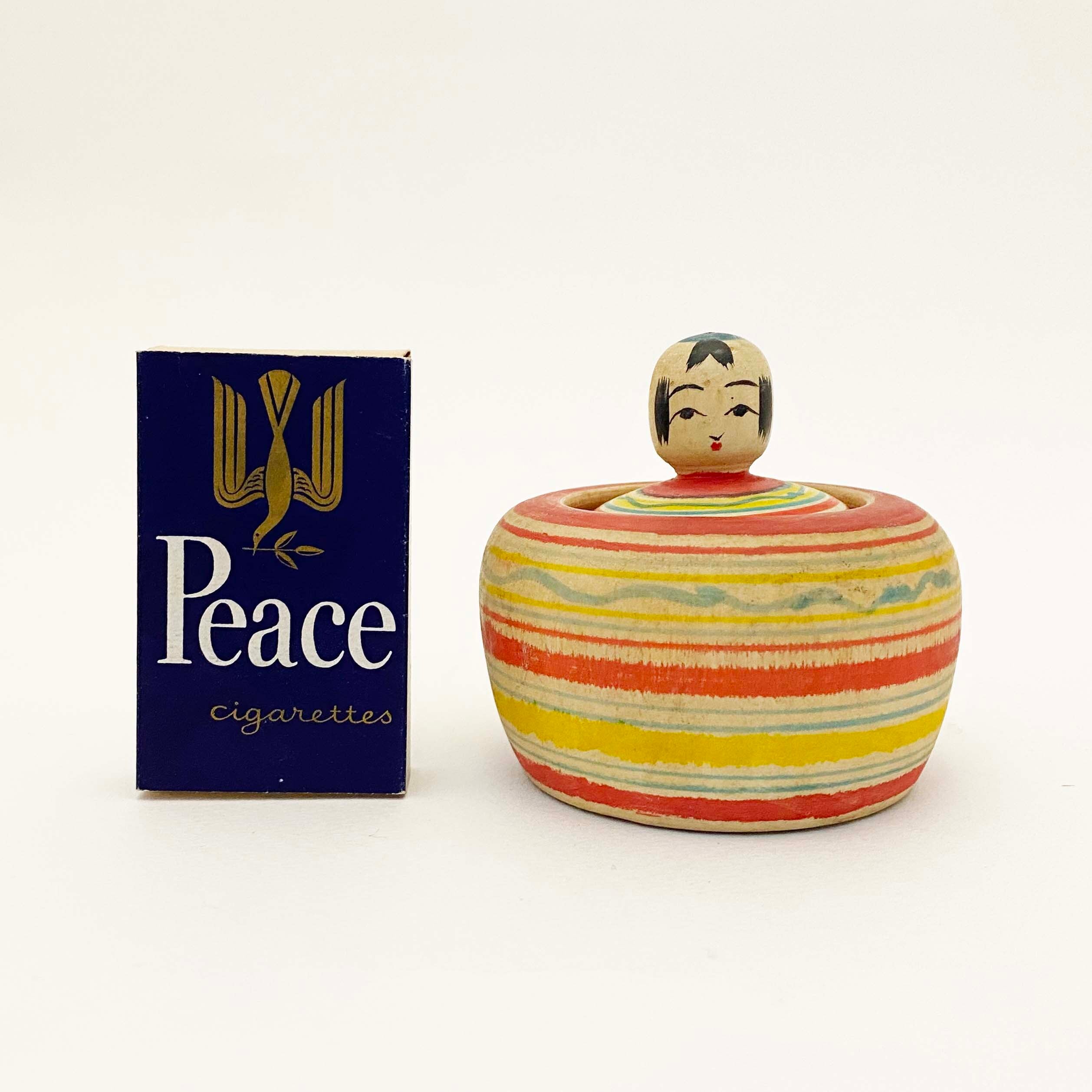 ヴィンテージ独楽入りえじこ （肘折系 / 小林善作工人）