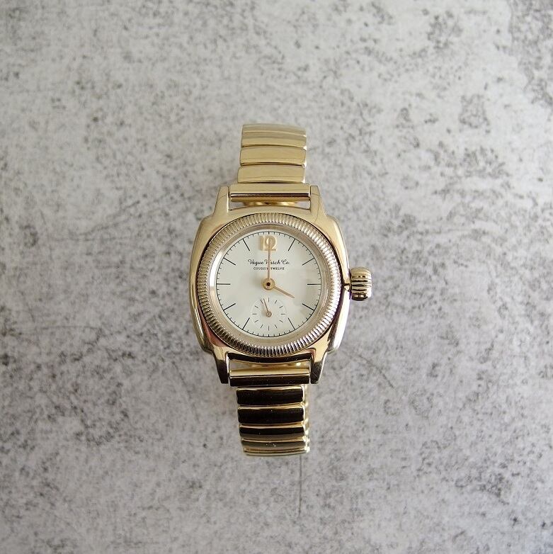 【VAGUE WATCH / ヴァーグウォッチ】Coussin 12 Extension Lady's 28mm Gold | 正光堂時計店  powered by BASE