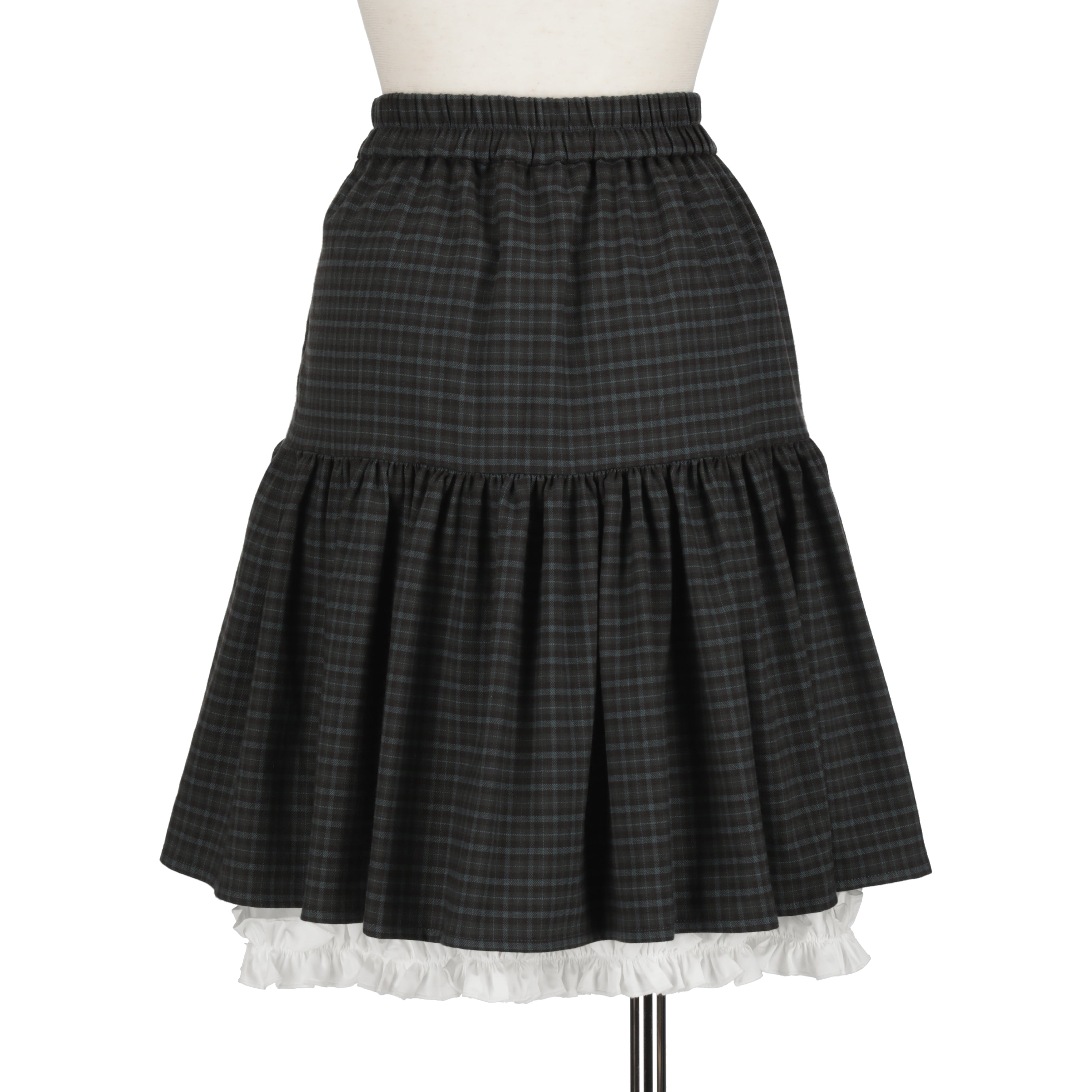 ティアードレイヤースカート　GRAY