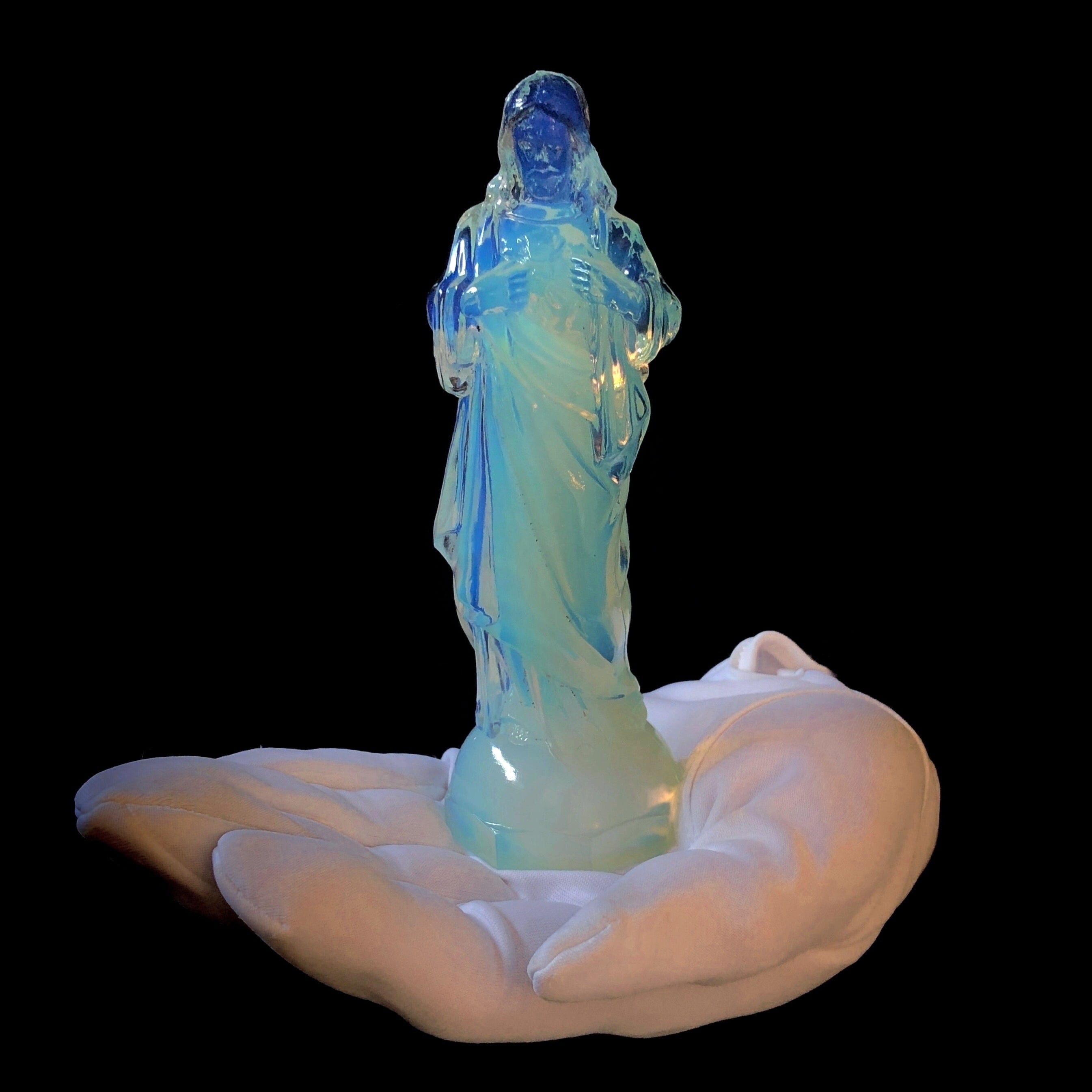 オパールセントガラスのイエス像 | メルキュール骨董店