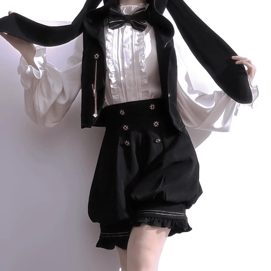 即納L】王子系・少年装 ハイウエスト 金ボタン＆フリル 貴族風