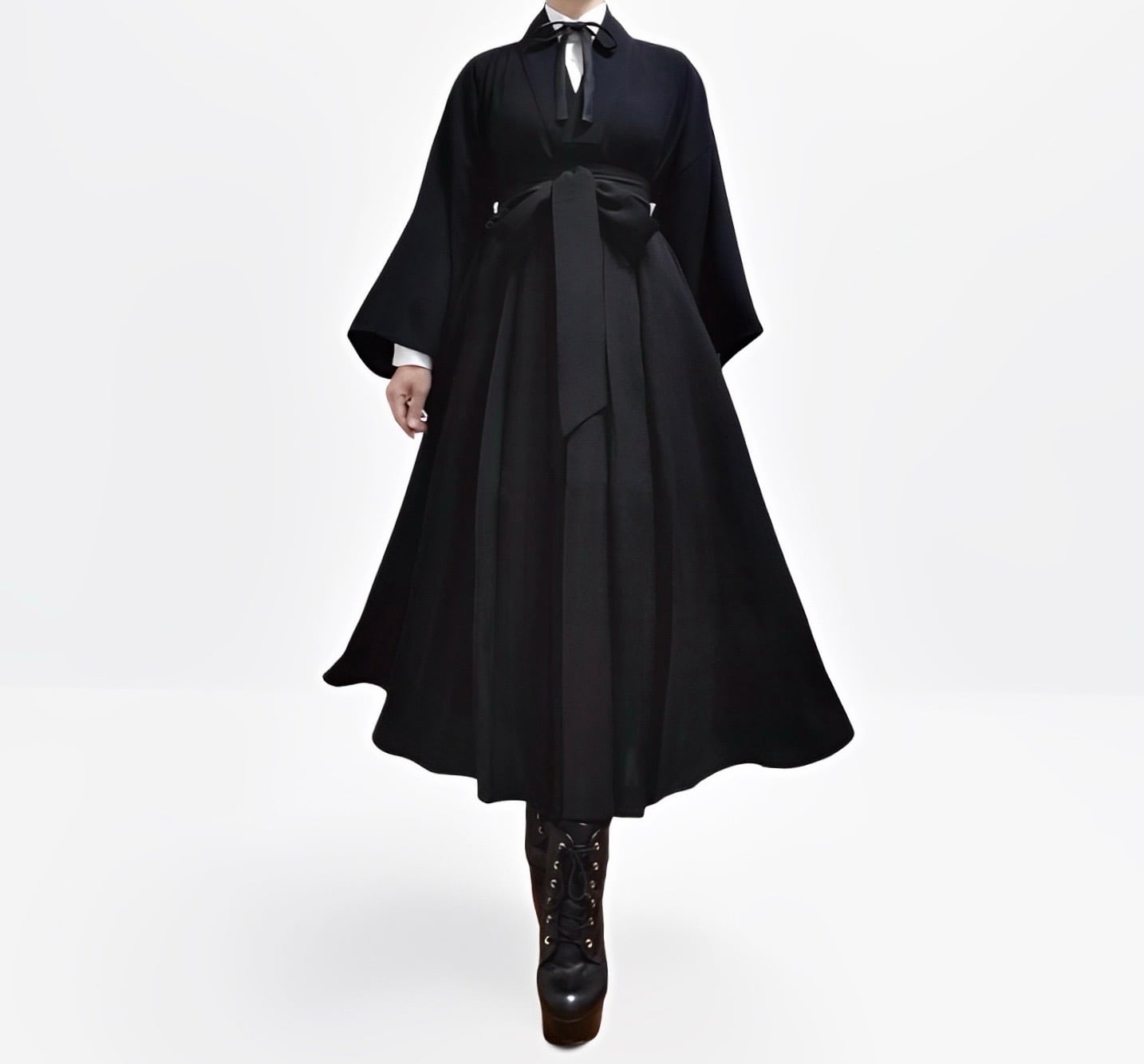 みさまる misamaru 夏の半着物 ブラック Lサイズ 半着物 ブラック | MISAMARU