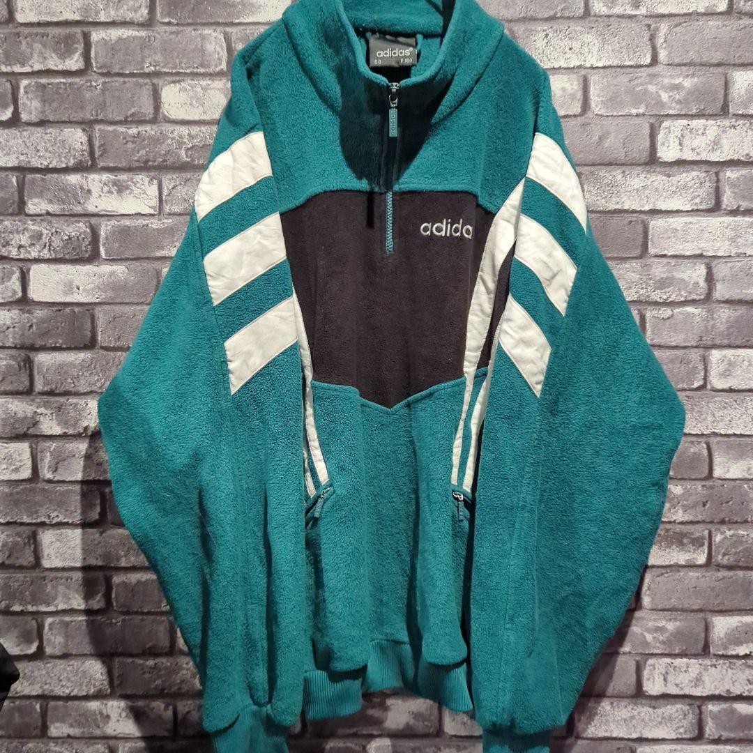 adidas 2XL アディダス ナイロン ジップ ビッグシルエット