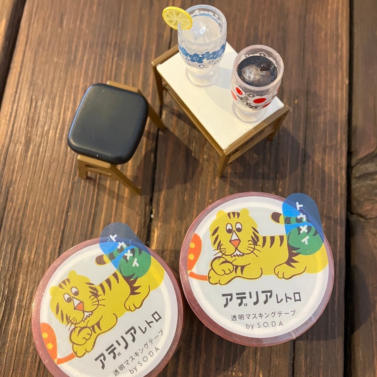 アデリアレトロ×SODA ズーメイト 30mm透明マステ CA20